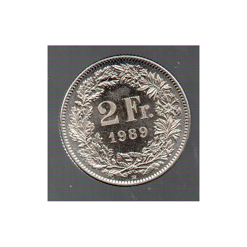 Suíça 2 Francos 1989