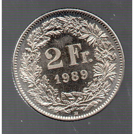 Suíça 2 Francos 1989