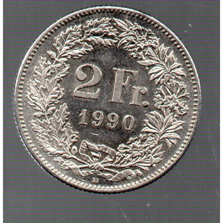 Suíça 2 Francos 1990