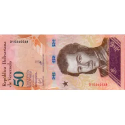 Venezuela 50 Bolívares 2018