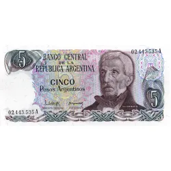 Argentina 5 Pesos ND 1983/84