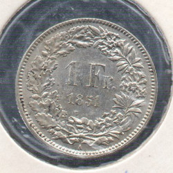 Suíça 1 Franco 1851