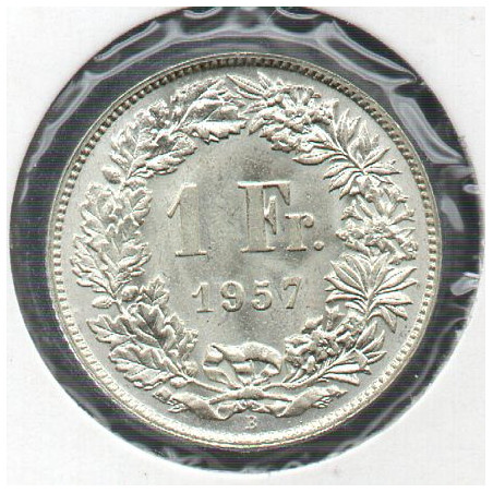 Suíça 1 Franco 1957