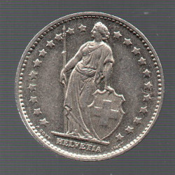 Suíça 1 Franco 1980
