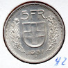 Suíça 5 Francos 1931 10* Sobre a cabeça