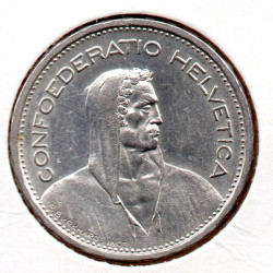Suíça 5 Francos 1931 10* Sobre a cabeça