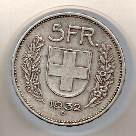 Suíça 5 Francos 1932