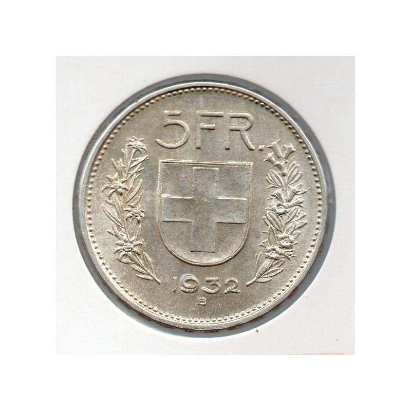 Suíça 5 Francos 1932