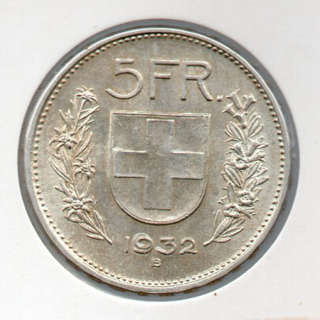 Suíça 5 Francos 1932