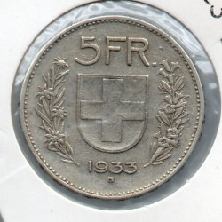 Suíça 5 Francos 1933