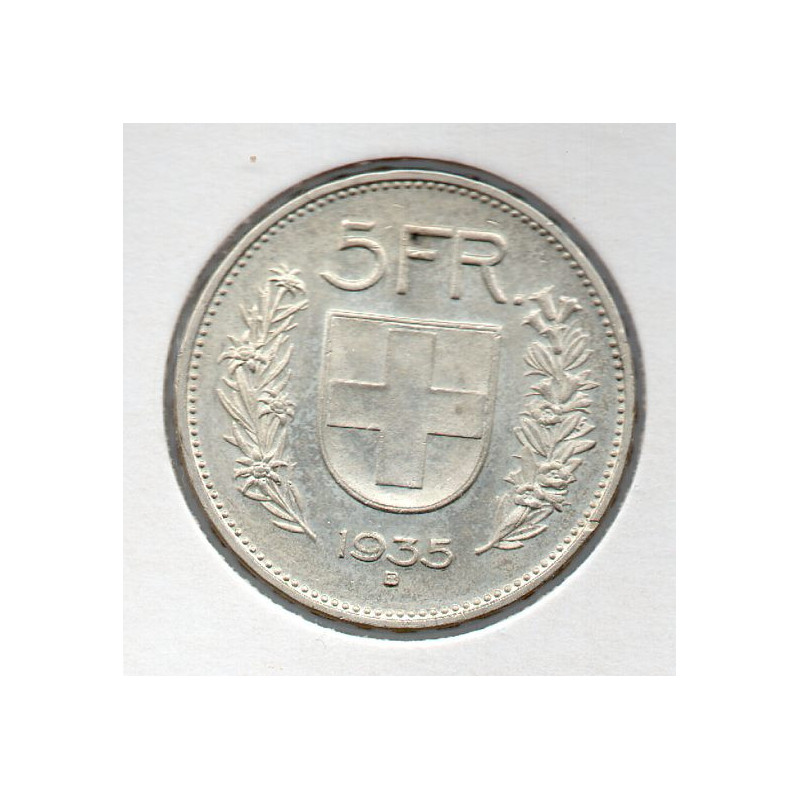 Suíça 5 Francos 1935
