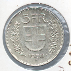 Suíça 5 Francos 1939