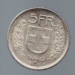 Suíça 5 Francos 1949