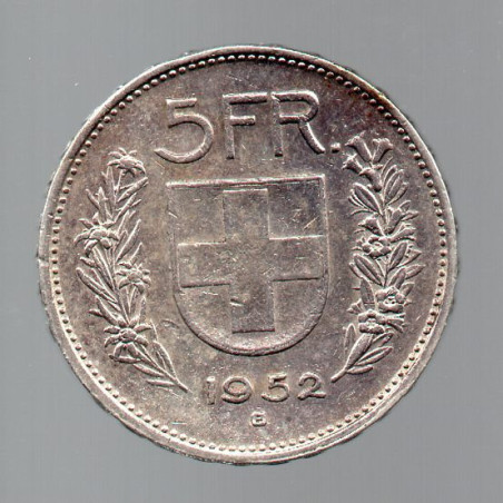 Suíça 5 Francos 1952