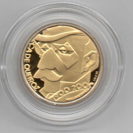 Portugal 500 Escudos 2000 Eça de Queiroz (Ouro e Prata)