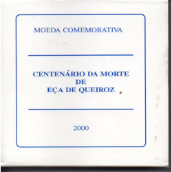 Portugal 500 Escudos 2000 Eça de Queiroz (Ouro e Prata)