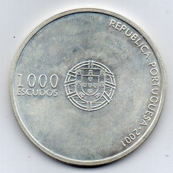 Portugal 1000 Escudos 2001 Futebol Euro 2004