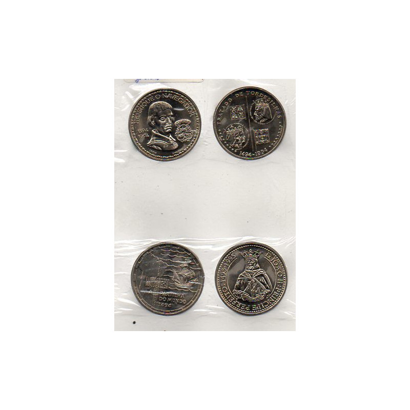 Portugal 200$00 1994 Série V Partilha do Mundo 4 Moedas