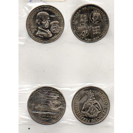 Portugal 200$00 1994 Série V Partilha do Mundo 4 Moedas
