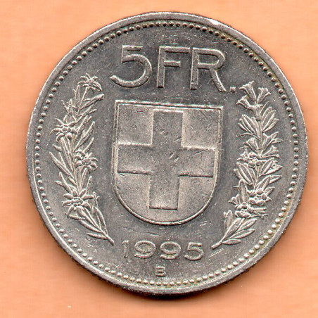 Suíça 5 Francos 1995
