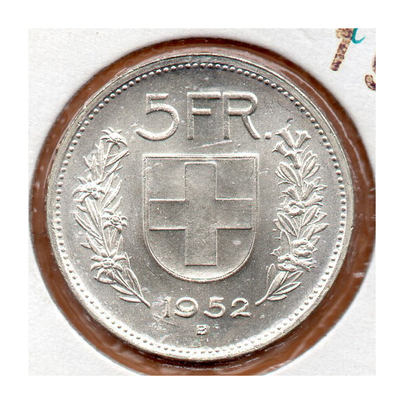Suíça 5 Francos 1952