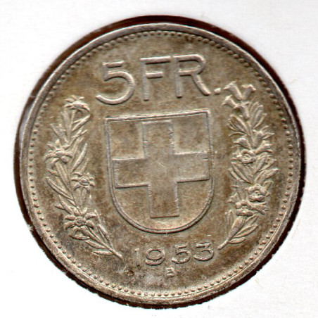 Suíça 5 Francos 1953