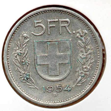 Suíça 5 Francos 1954