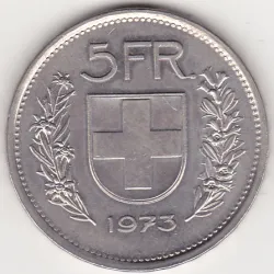 Suíça 5 Francos 1973