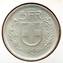 Suíça 5 Francos 1969