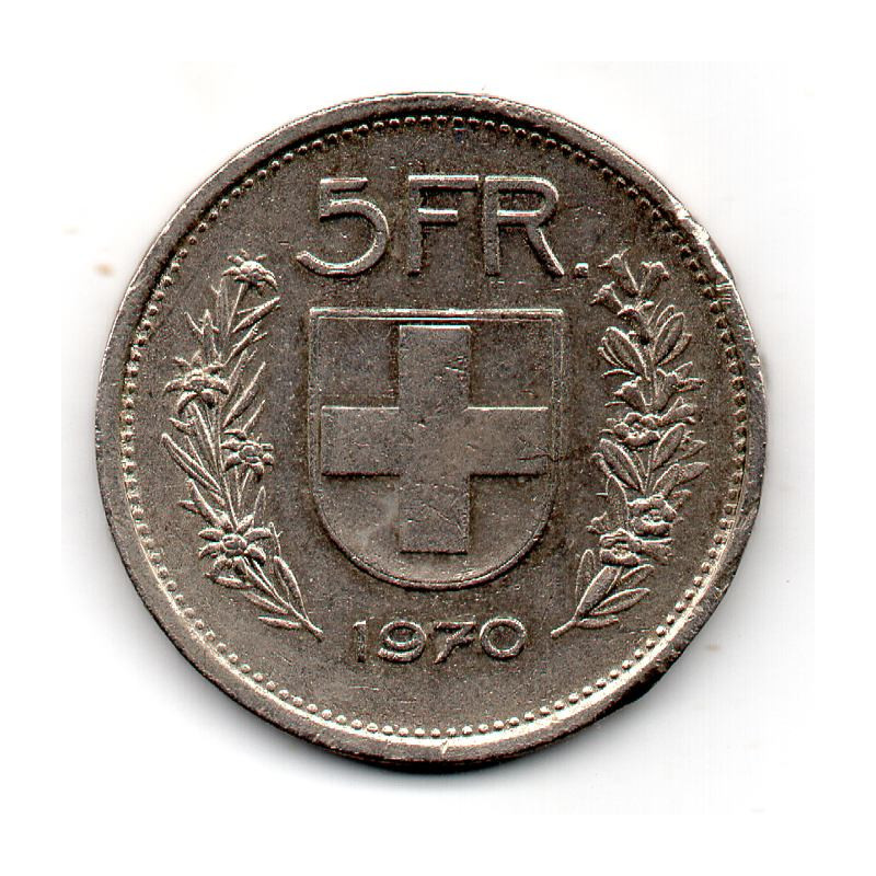 Suíça 5 Francos 1970