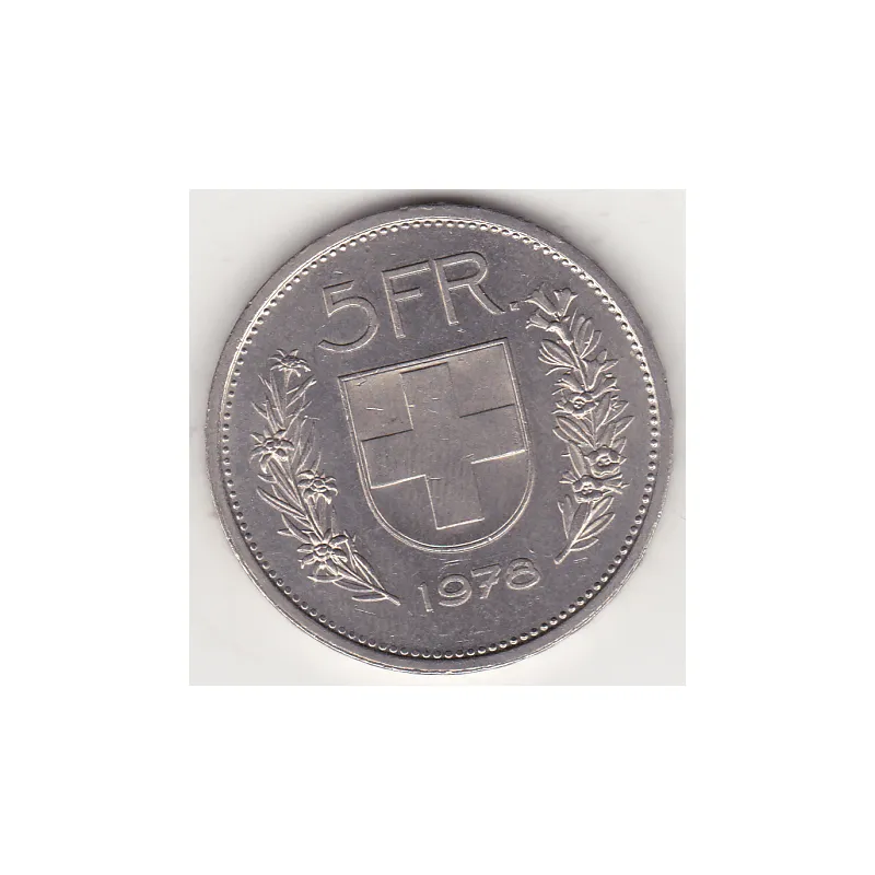 Suíça 5 Francos 1978