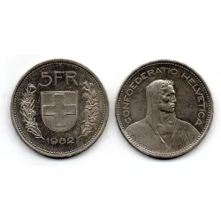 Suíça 5 Francos 1982