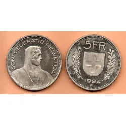 Suíça 5 Francos 1994