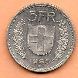 Suíça 5 Francos 1995