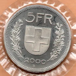 Suíça 5 Francos 2000