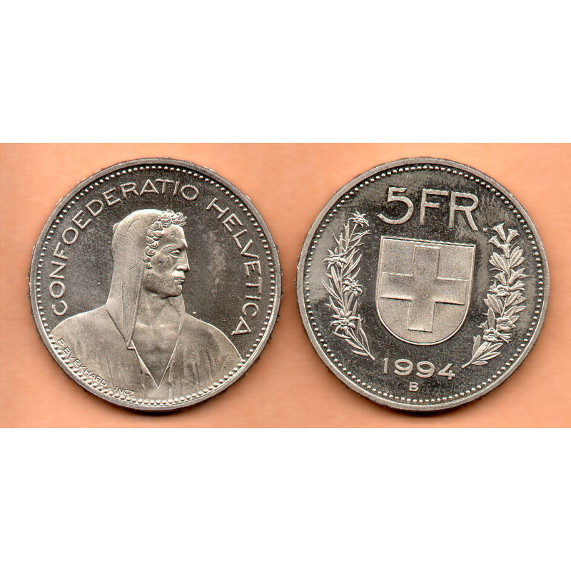Suíça 5 Francos 1994