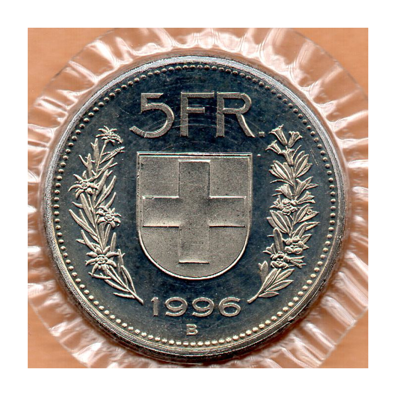 Suíça 5 Francos 1996