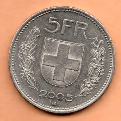 Suíça 5 Francos 2005