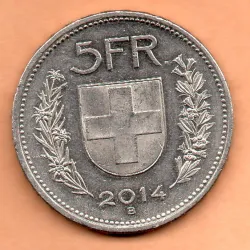 Suíça 5 Francos 2014
