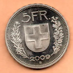 Suíça 5 Francos 2009