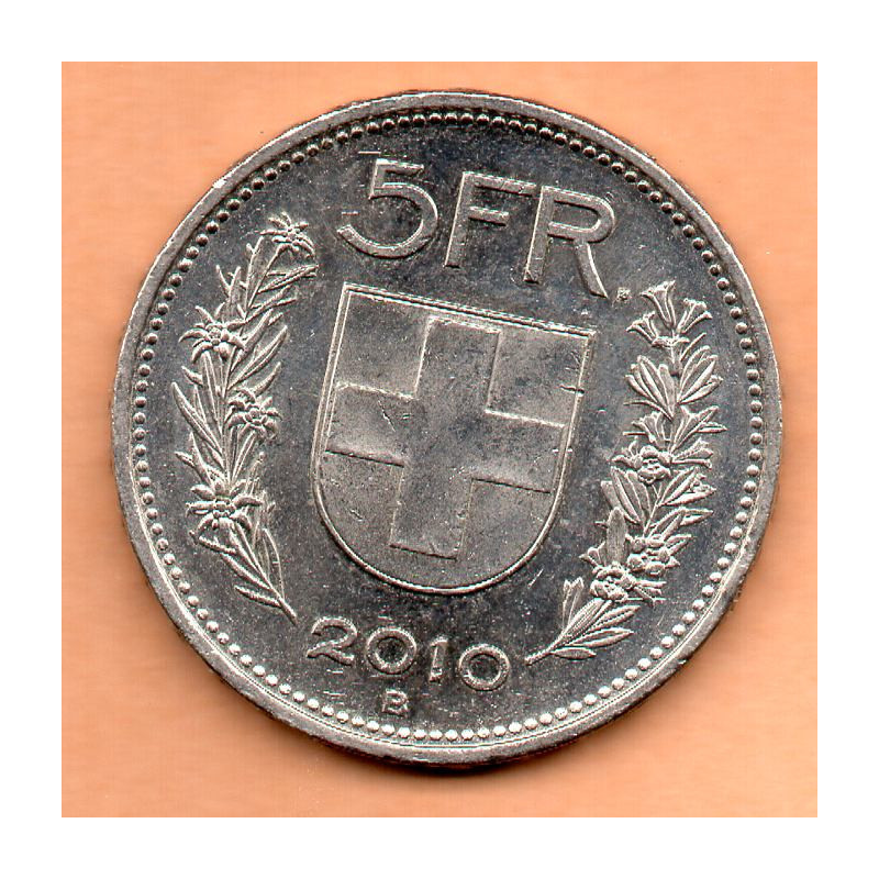 Suíça 5 Francos 2010