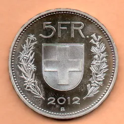 Suíça 5 Francos 2012