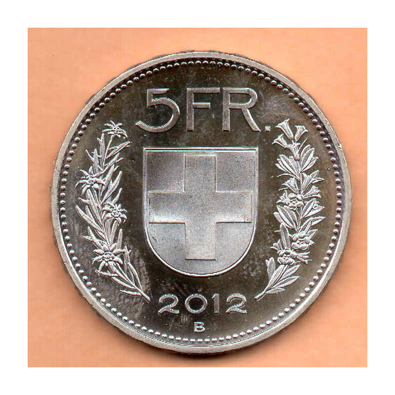 Suíça 5 Francos 2012