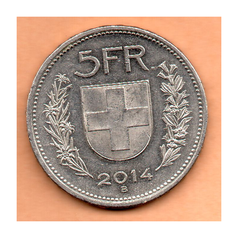 Suíça 5 Francos 2014