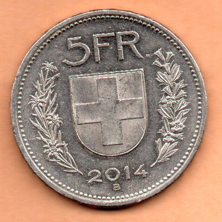 Suíça 5 Francos 2014