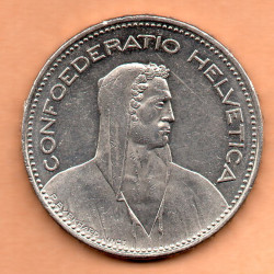 Suíça 5 Francos 2014