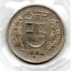 Suíça 5 Francos 1954
