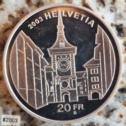 Suíça 20 Francos 2003 ( Berner Altstadt )