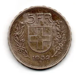 Suíça 5 Francos 1932