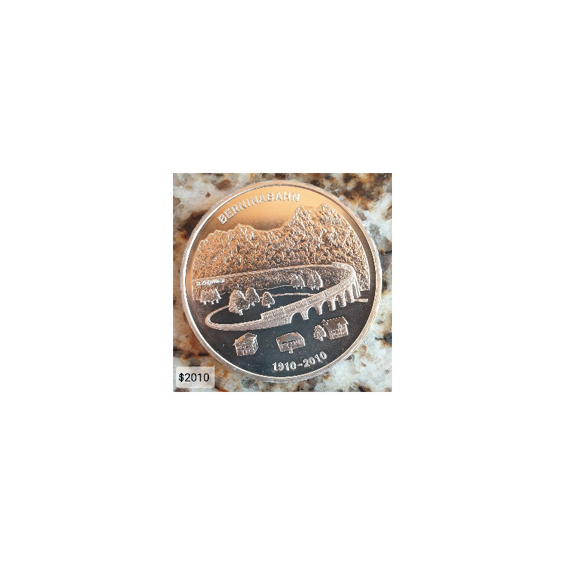 Suíça 20 Francos 2010 (100 J. Berninabahn)